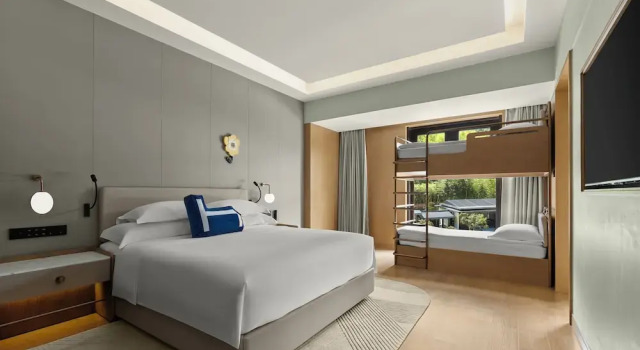 Семейный люкс Deluxe с видом на сад Homm Wenzhou Nanxijiang