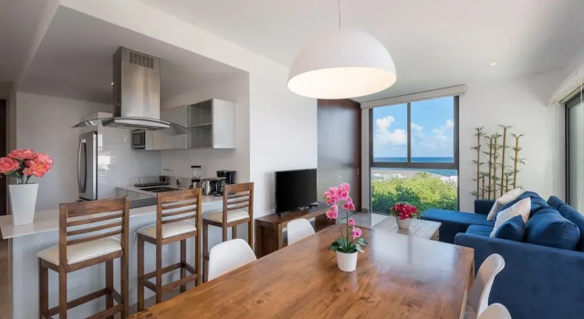 Апартаменты c 1 комнатой с балконом Elegant 1 BR  with ocean view by Happy Address