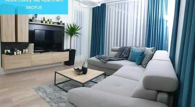 Azure Luxury Sky Apartment, Rezerwuj Apartament Hotele w Skopje z parkingiem, Parking