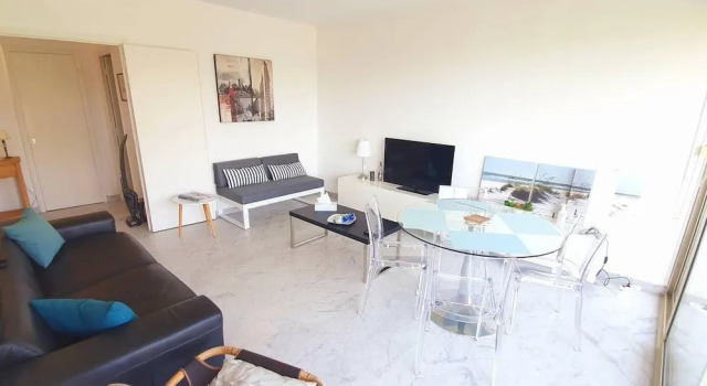2P Dernier Etage Vue Mer,Piscine,Tennis,Wifi,Plage