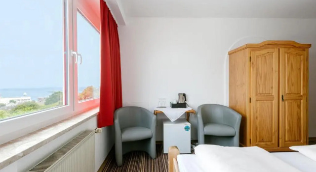 Двухместный номер с видом на море Hotel Felsen-Eck