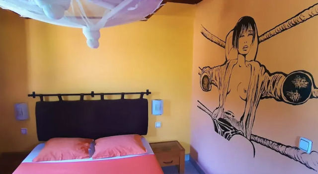 Economy Doppel Zimmer mit Blick auf den Innenhof hotel trecicogne