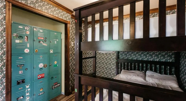 Кровать в общем номере The Hostel California