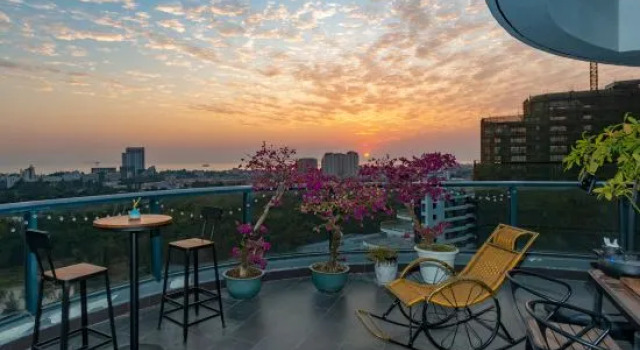 Люкс с 3 комнатами с видом на море Tianxiaxi Seaview Hotel Apartment (Beihai Yintan)
