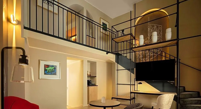 Двухместный полулюкс Tower Дуплекс Wasserturm Hotel Cologne, Curio Collection by Hilton