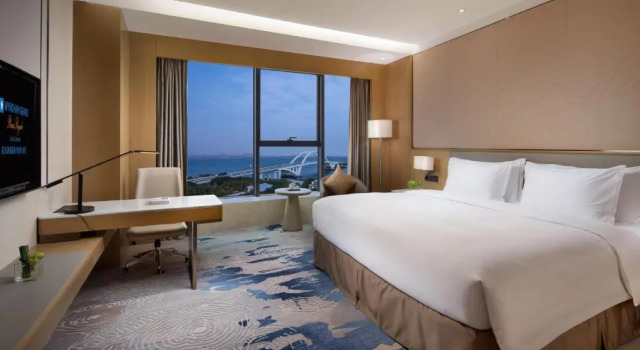 Номер Deluxe с видом на море Wyndham Grand Plaza Royale Yuzhou Xiamen Wuyuan Bay