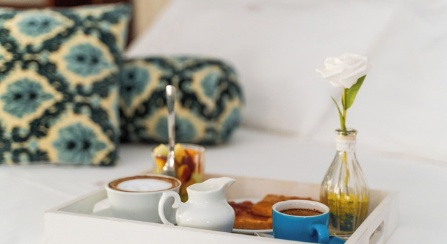 Junior-Suite mit Balkon und mit Blick auf den Innenhof B&B Corte Kampanes