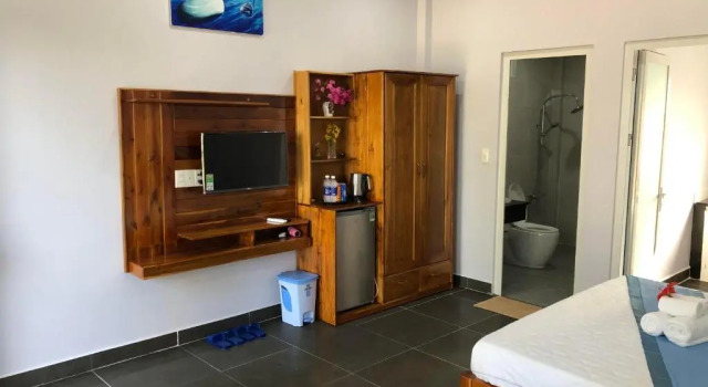 Двухместный номер Deluxe с балконом и с видом на море BIỂN ĐỒI Bungalow