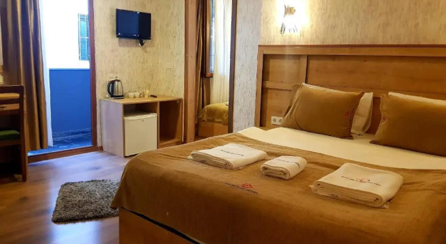 Standaard Driepersoonskamer met balkon Devran Hotel