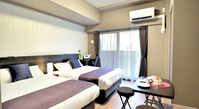 Двухместный номер Deluxe с балконом BON Condominium Namba Ebisu