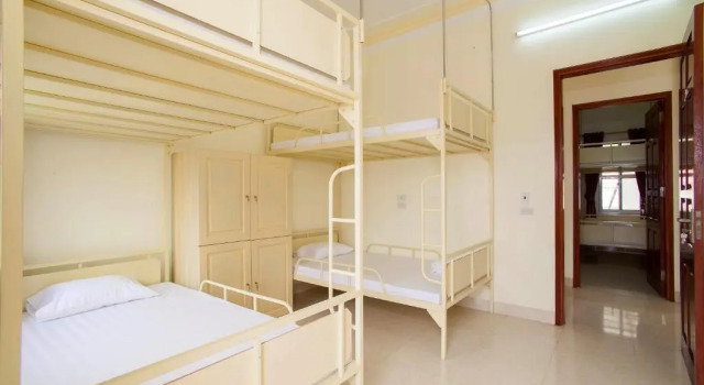 Кровать в общем номере Ninh Binh Family Hotel