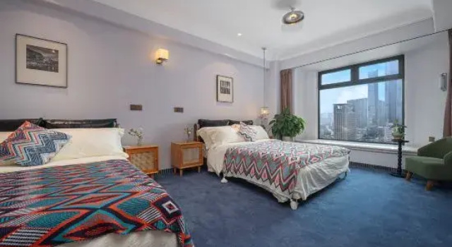 Люкс с 2 комнатами с видом на город Haigang Youxin · Seaview Resort Cloud Homestay (Dalian Renmin Road Zhongshan Square Subway Station)