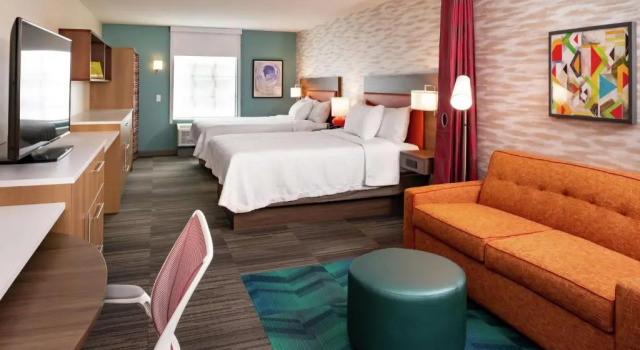 Четырёхместная студия Home2 Suites By Hilton New Albany Columbus