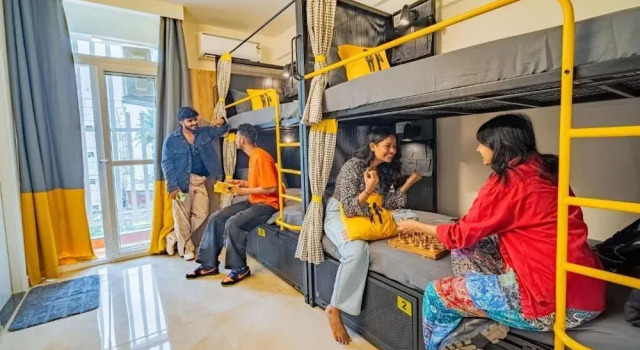 Кровать в общем номере The Hosteller Bangalore, Manyata Tech Park