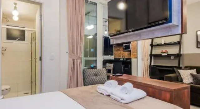 Be Paulista - Studios na Bela Vista próximo shopping, av Paulista, hospitais, Забронировать Апартаменты/квартира Отели Бела-Виста с бассейном, Бассейн