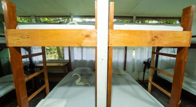 Кровать в общем номере Corcovado Foundation Biohostel