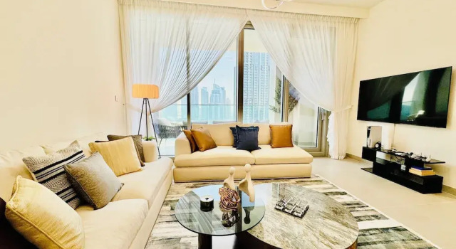 Venduras - Elegant 3BR Burj Khalifa View, Забронировать Апартаменты/квартира Даунтаун Дубай , рядом с Дубайский аквариум