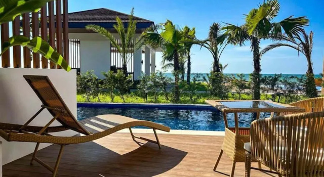 Двухместный номер Deluxe с балконом и с видом на бассейн Hudor Resort