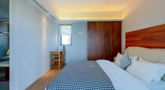 Люкс Дуплекс с 3 комнатами с видом на море Yuehai Yihao Holiday Apartment