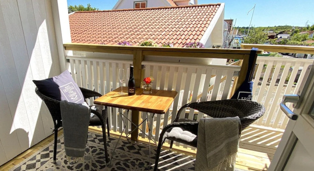 Двухместный номер Premium с балконом и с видом на море Skaftö Hotell Villa Lönndal, Grundsund