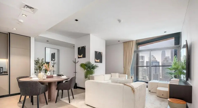 Luxurious 2BR w/ Waterfront and Burj Khalifa View, Забронировать Апартаменты/квартира Дубай Эмират Дубай, рядом с Дубайский аквариум