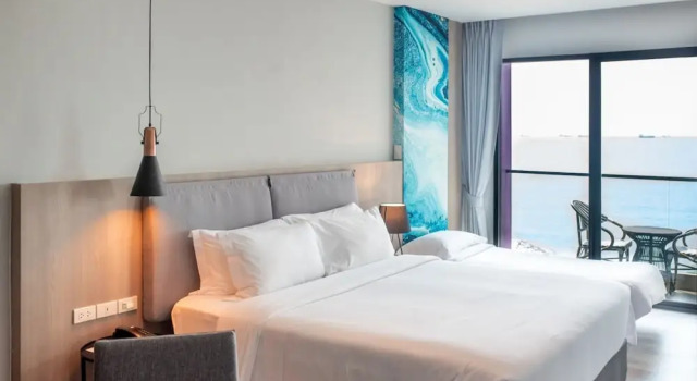 Семейный номер Standard с частичным видом на море Fortune Saeng Chan Beach Hotel Rayong - SHA Plus