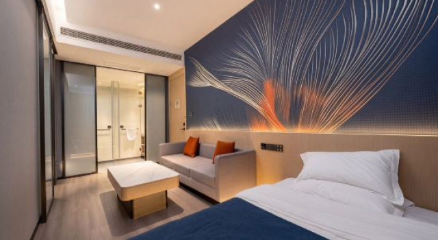 Семейный люкс с красивым видом из окна Zigong Jiduo Hotel