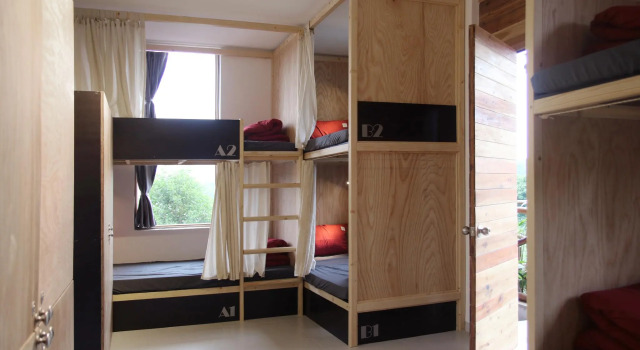 Кровать в общем номере NANO Eco-Hostel