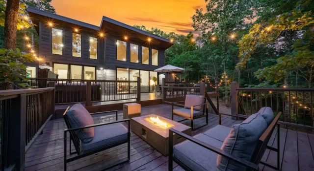 Люкс HGTV Cabin- 2 Private Acres -Patio Oasis Dogs OK