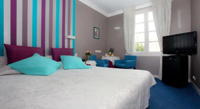 Komfortní Dvoulůžkový s manželskou postelí pokoj Best Western Hotel Le Guilhem