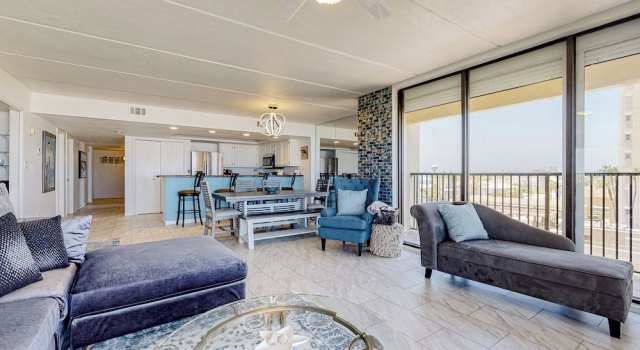 Corner 3BR w/ Gulf-view: Suntide III - Unit 501, Buchen Sie Ferienwohnung Padre Island USA