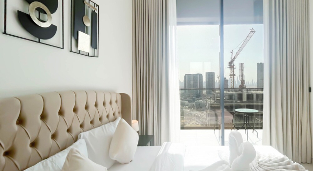 Апартаменты Bright & Modern1br Binghatti Amber JVC Dubai