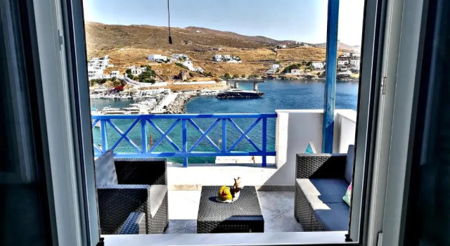 Люкс с видом на море Fantastic View Studios Kythnos