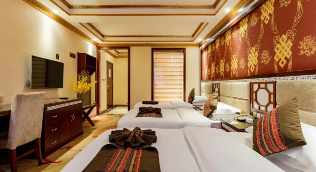 Трёхместный номер Deluxe Floral Hotel · Shangri-la Blue Sky