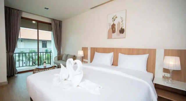 Одноместный номер Standard с балконом Natural Beach Resort Thasala