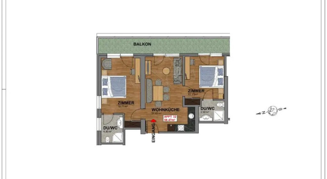Апартаменты с 2 комнатами Lakeside by A CASA