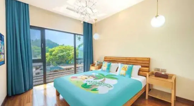Люкс Anji Double Fish Hall Hot Spring Resort B&B (Longwangshan Canyon Drift Shop)
