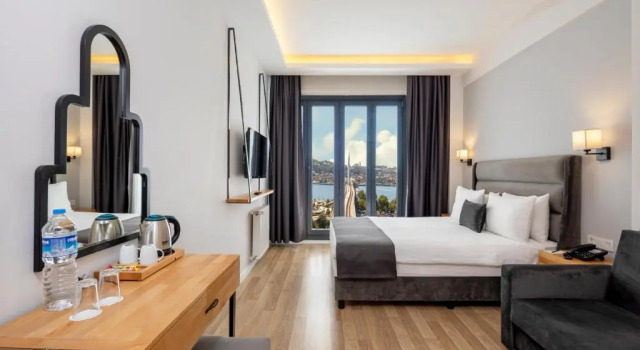 Трёхместный номер Deluxe с видом на море DORUK PALAS HOTEL