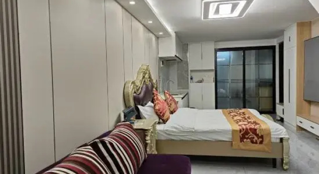 Кровать в общем номере Shengjing Apartment (Shenbei Wuyue Plaza Huizhishangdao Branch)