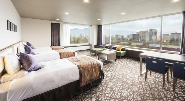 Семейный номер Deluxe HOTEL MYSTAYS Sapporo Nakajima Park