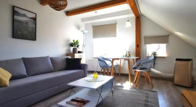 Апартаменты Klimatyczne apartamenty z widokiem na góry Sowie