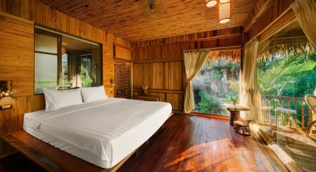 Двухместный номер Deluxe с балконом Puluong Luna Resort