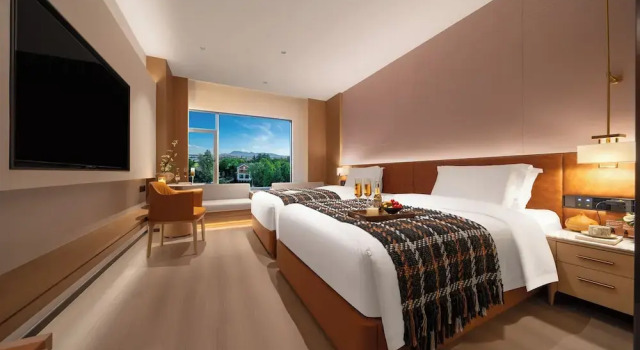 Двухместный номер Luxury с видом на внутренний двор Healing Mind Dianyu Yunjing International Resort Hotel Kunming Dianchi Grand View Park Fuhai Metro Station Branch