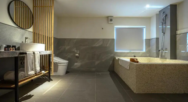 Четырёхместный номер Standard Дуплекс Yunoyado Onsen Hot Spring Hotel Deyang