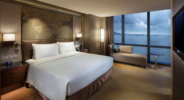 Двухместный номер Deluxe Executive с видом на море Hilton Yantai