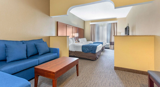 Четырёхместный люкс Comfort Suites Findlay I-75 near Sports Complex