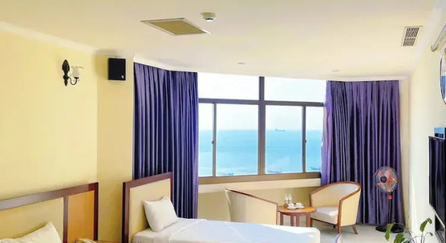 Двухместный номер Deluxe с красивым видом из окна Vung Tau P&T Hotel