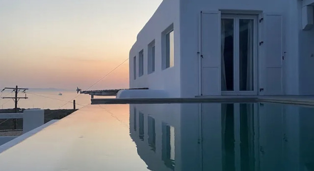 Mykonian Luxury Villa Azure w View Pool, Забронировать Вилла Отели Агиос Стефанос с парковкой, Парковка