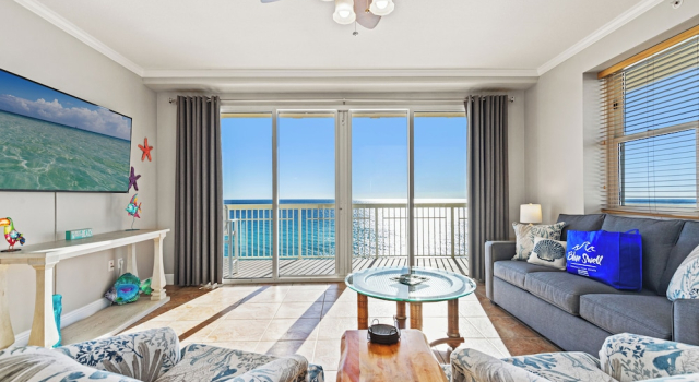Splash, Relax & Repeat at Dolphin View Retreat! Beachfront! Sleeps 9!, Rezerwuj Apartament Panama City Beach Panhandle Florida