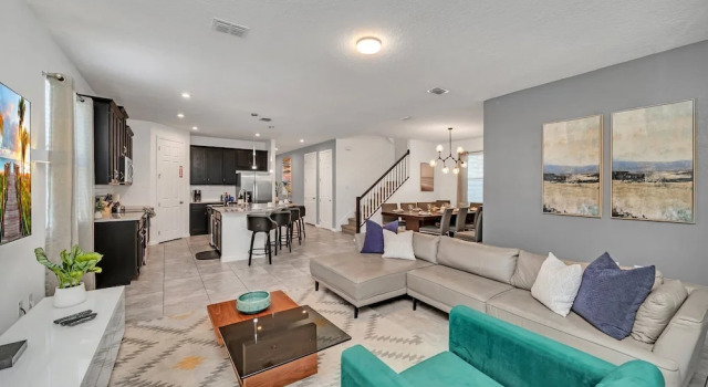 Modern Decor With Themed Rooms, With Retro Game Room and Huge Pool in Upscale Resort! #6s820
